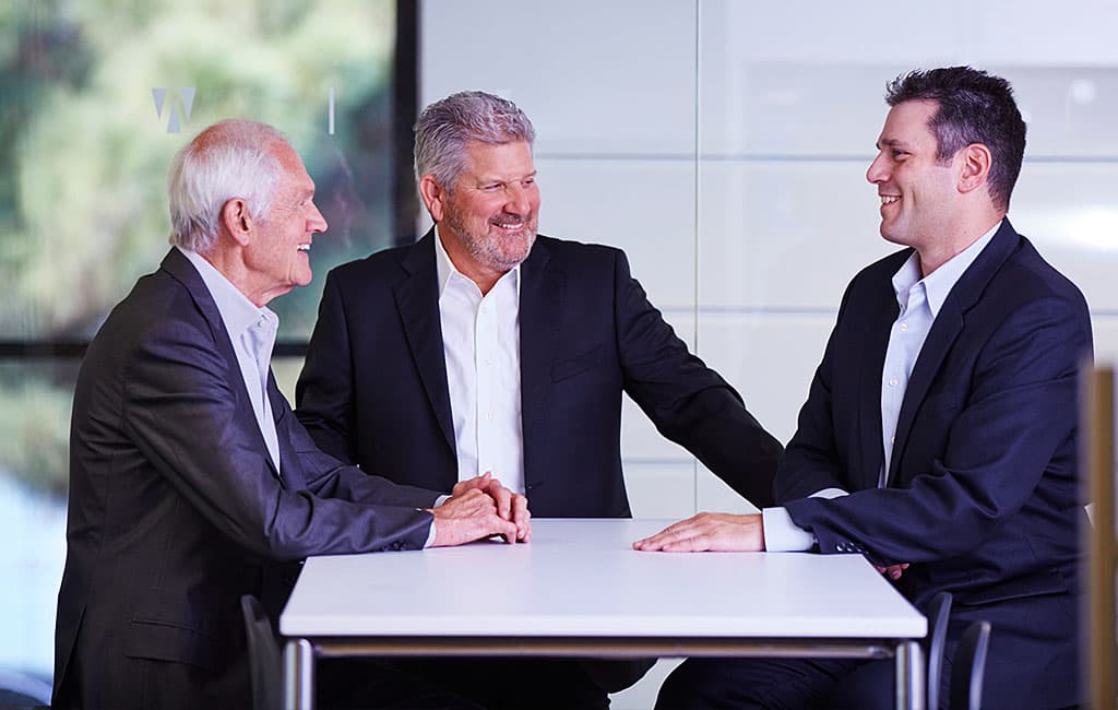 Watt Funding team meeting in office